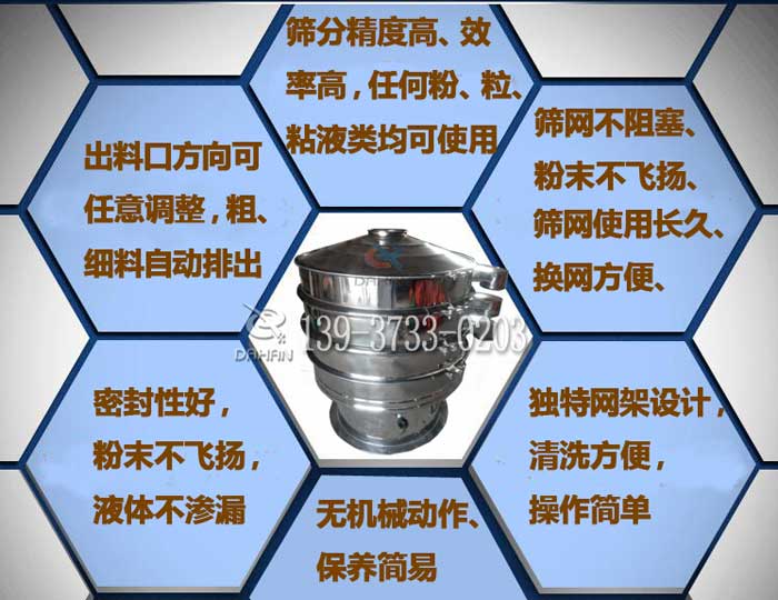 圓形篩粉機(jī)特點(diǎn)